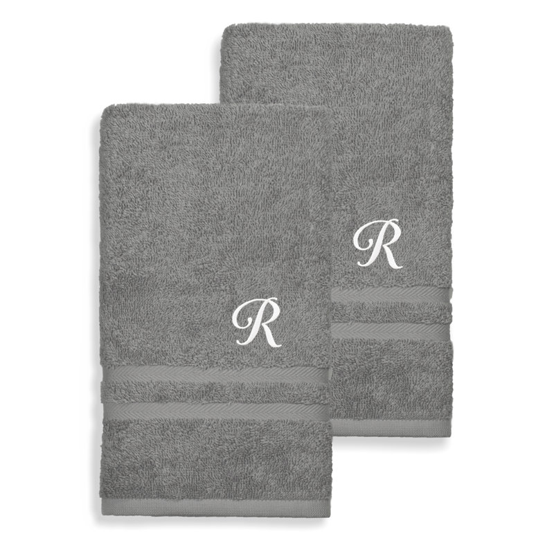 Denzi 100% Cotton Hand Towel, R, Dark Grey