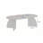Modern Coffee Table, Travertine Color, 47.2 x 15.7 x 23.6 inches | 100% Melamine Coated Particle Board, Thickness: 0.7 inches | Stylish Marble Design, Perfect for Living Room & Contemporary Spaces, Durable & Elegant-1396869361