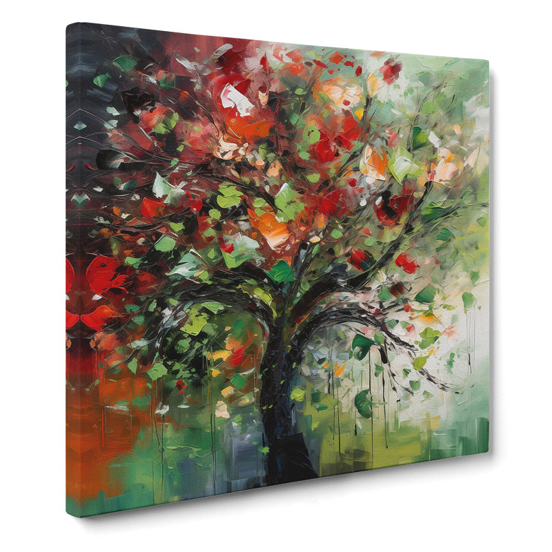 Apple Tree Abstract Expressionism No.1 - No Frame Print, 50cm H x 50cm W x 3cm D
