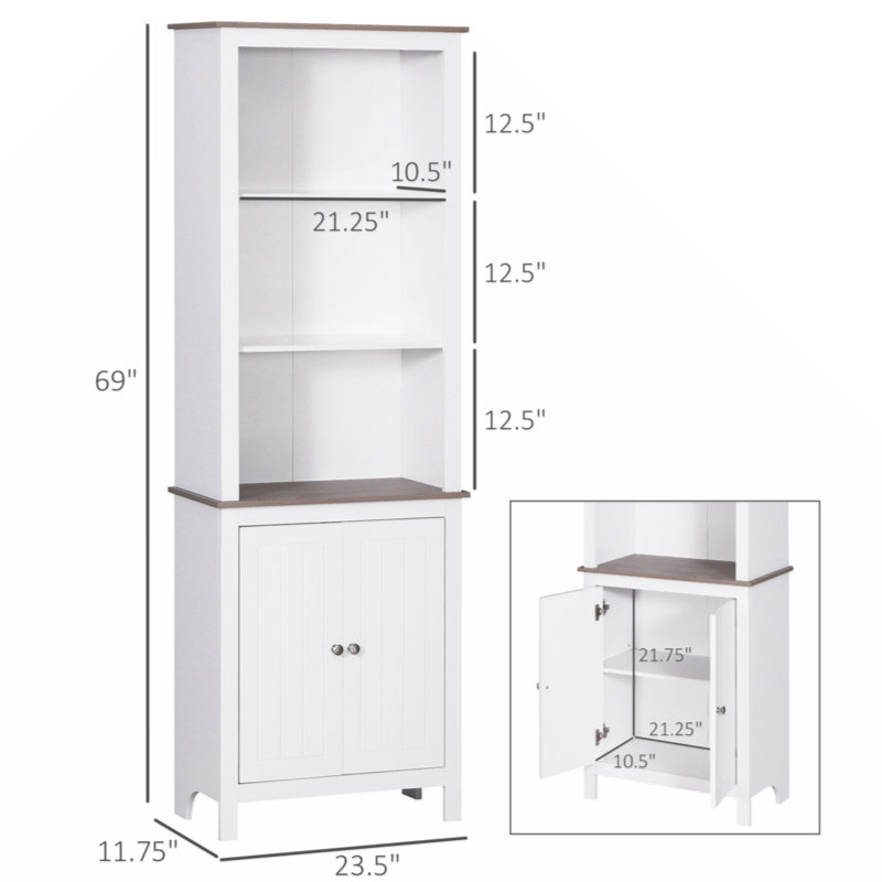 Armoire de rangement autoportante 69 po