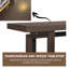 Console étroite 59 po - Pieds rectangulaires en bois d'hévéa-2088131700