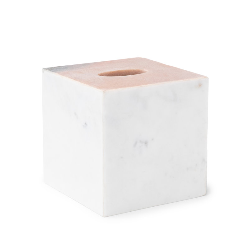 Couvre-boîte de mouchoirs en marbre italien Nikola