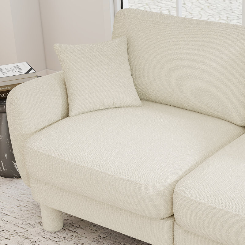 Canapé 3 places Modern Boucle, Beige