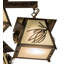 Lustre géométrique 6 lumières unique Norita