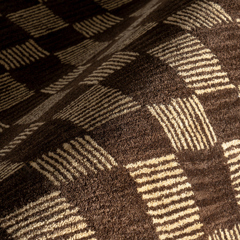 Quince Checkered Wool Area Rug, Rectangle 10' x 14'