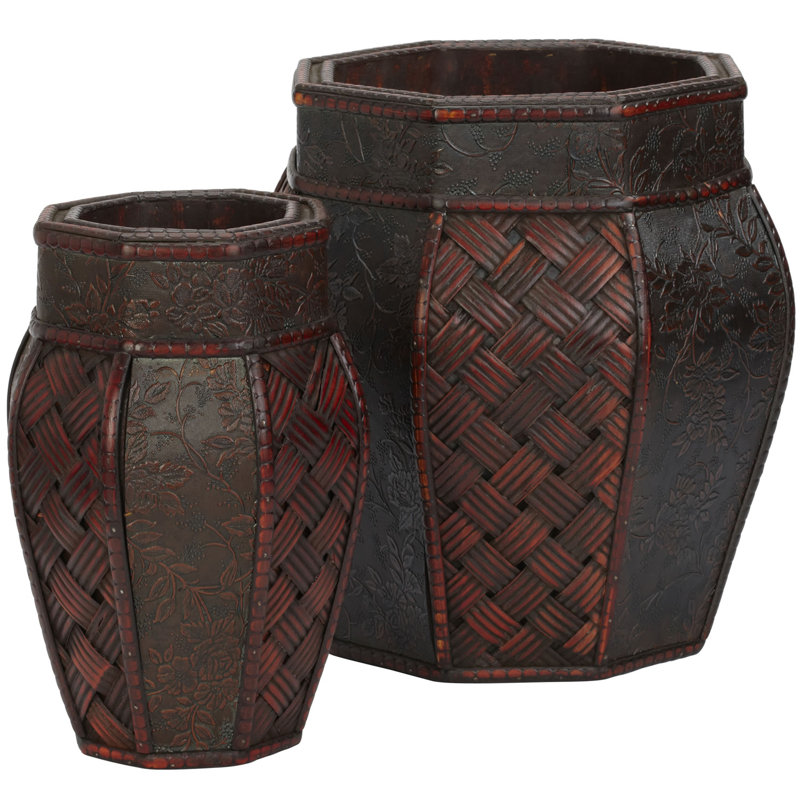 Gemma Wood Pot Planter
