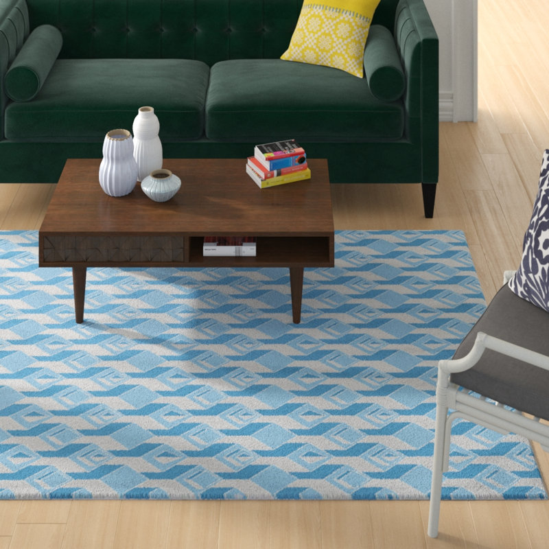 Jordao Geometric Indoor Rug, Rectangle 5' x 7'