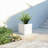 Crissman Square Handmade Fiberstone MGO Clay Planter Box with Decorative Panel Design - Indoor Outdoor Use for Patio, Garden, Backyard Modern Home-1824664526-1824664524