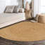Ammerman Round Natural Jute Braided Circle Natural Rug-730538741