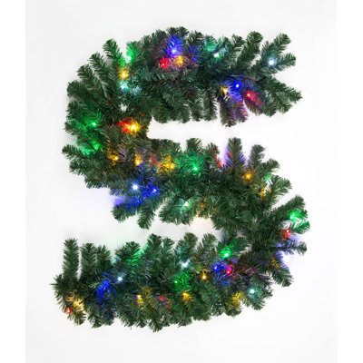 Faux Lighted PVC 78.74cm Christmas Wreath