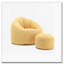 Fauteuil à billes rembourré avec repose-pieds