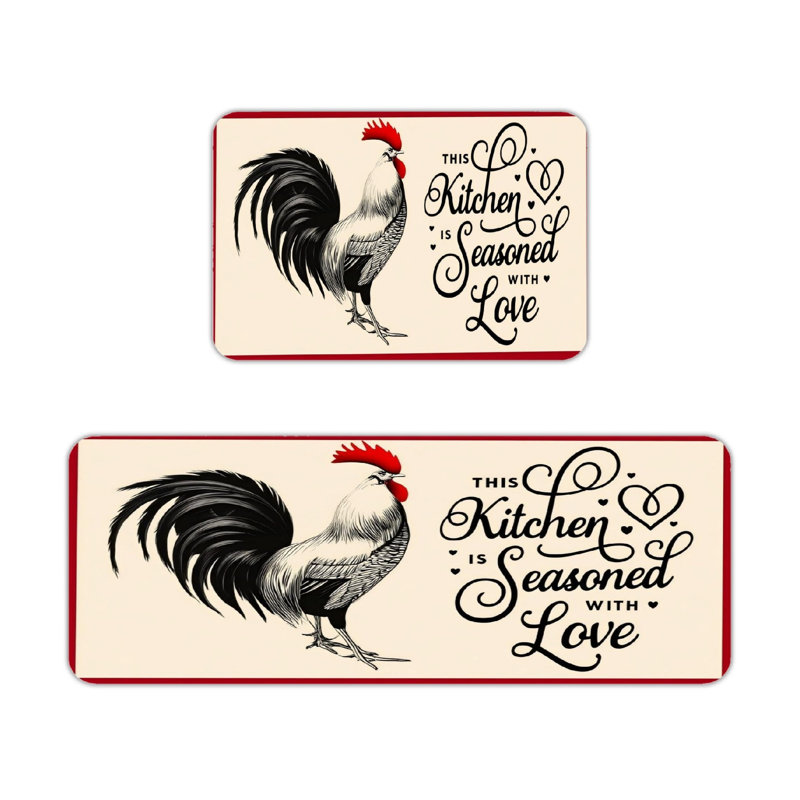 Red Border Rooster