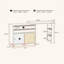 Meuble-lavabo flexible en bois massif 35,04 po