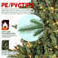 Arbre de Noël 9 pi pleine forme avec 1 100 lumières UL - branches mixtes en PE / PVC, 3451 pointes, base large pour espaces spacieux