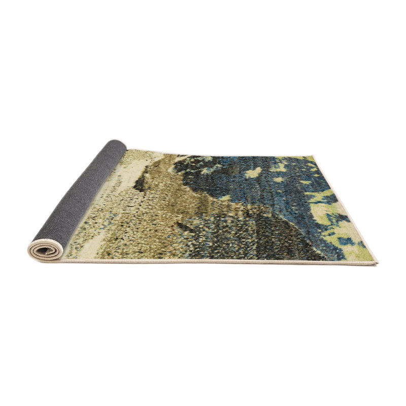 Tapis abstrait moderne 2528, Rond 3 pi
