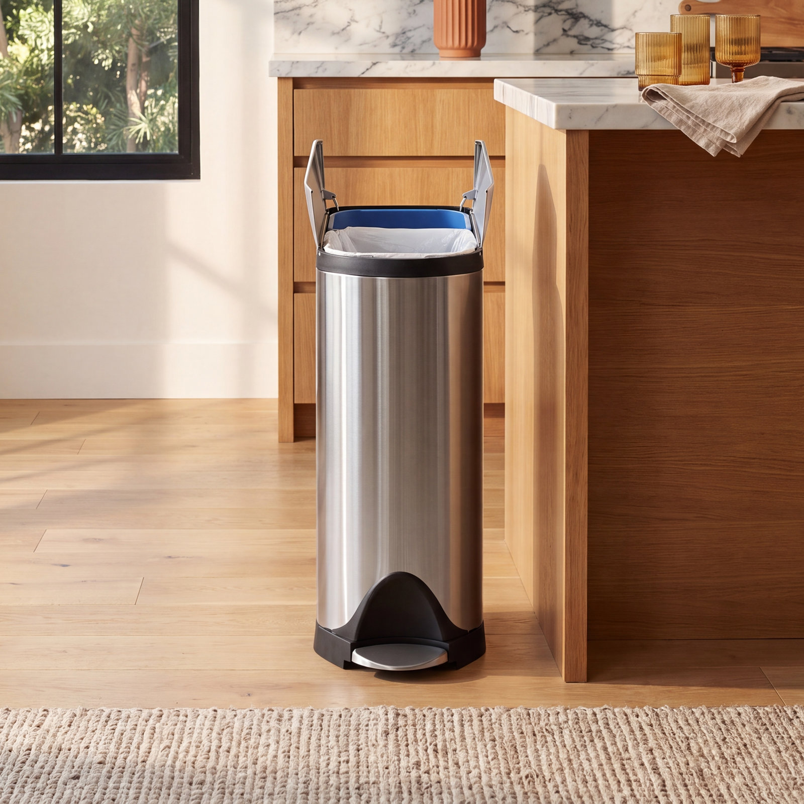 simplehuman 10.6gal Butterfly Step-On Can