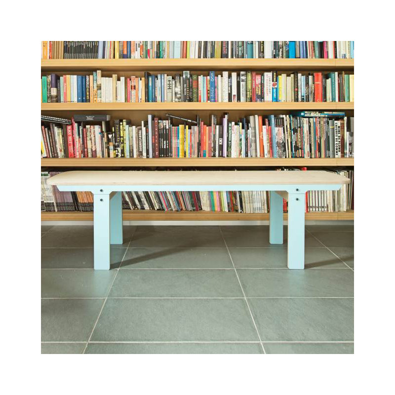 Giedi Upholstered Bench, Medium, Iris Blue