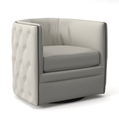 Palazzo 31.5'' Wide Tufted Swivel Barrel Chair