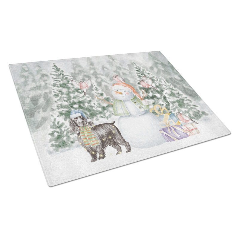 Épagneul cocker noir avec cadeaux de Noël