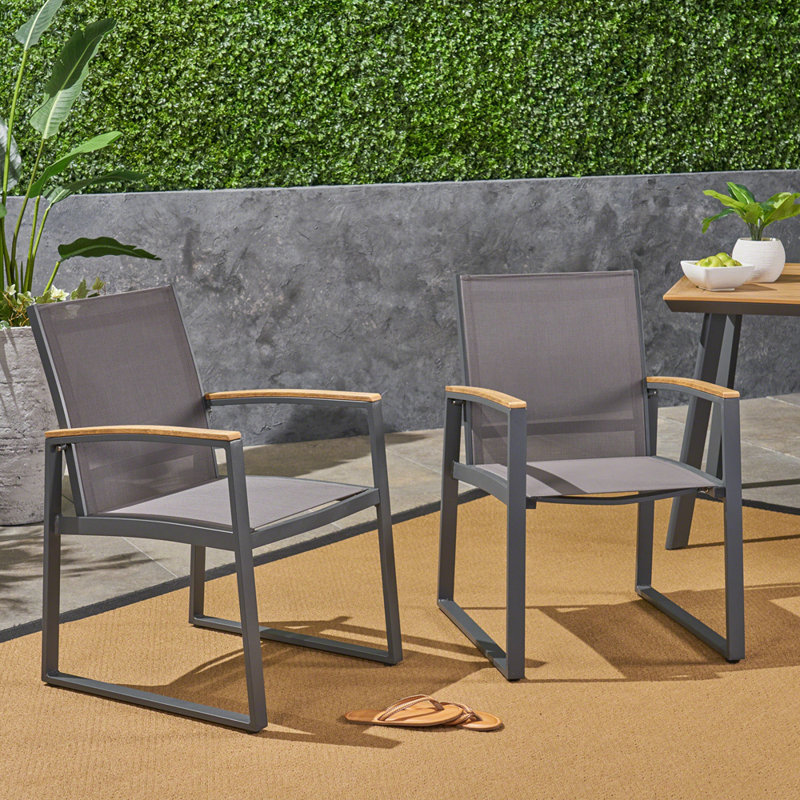 Glasgow Dining Chair with Ergonomic Design and Durable Construction, Perfect for Comfortable and Stylish Seating., Dark Gray