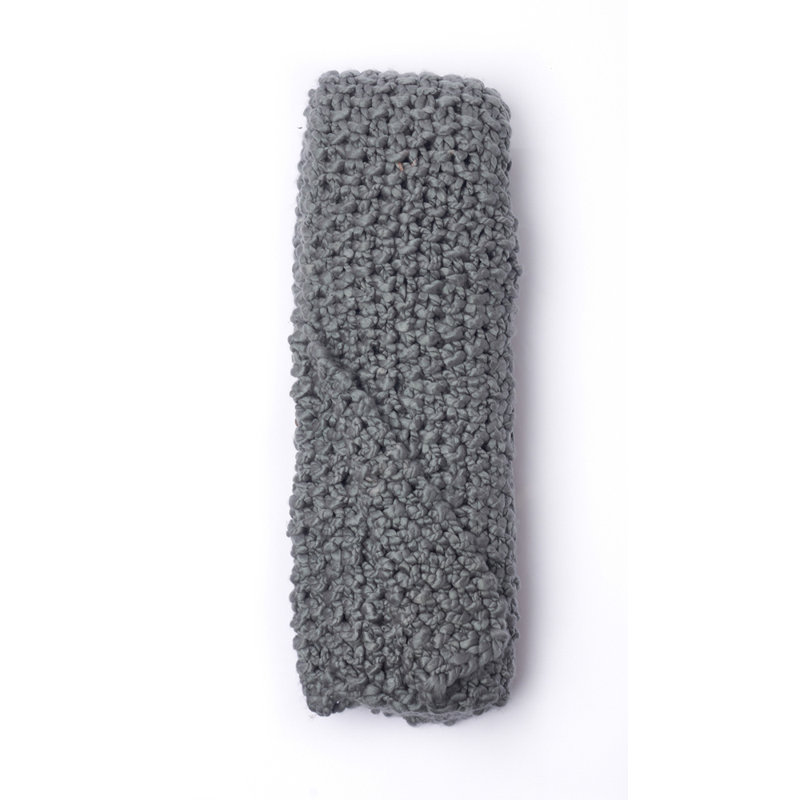 Tumat Knitted Throw Blanket, Frost Gray