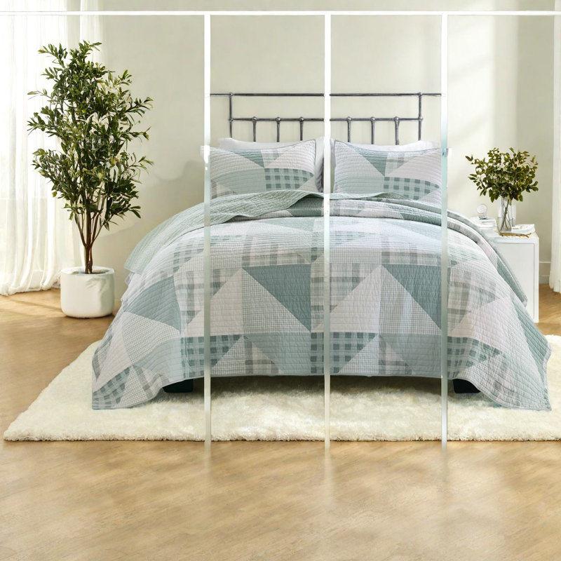 Ensemble de courtepointe réversible pour grand lit Premium Premium