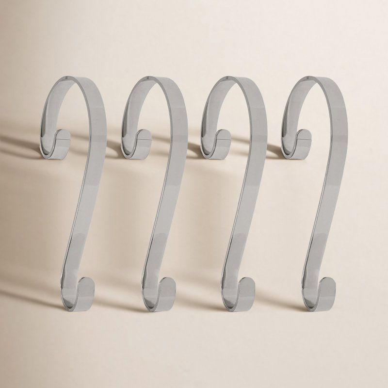Porte-bas de Noël à volutes, Argent