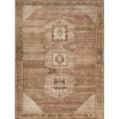 Estate Hand Loomed PET Camel/Brown Area Rug