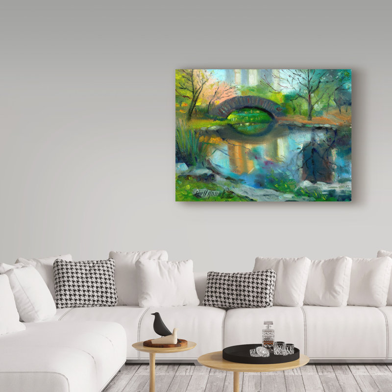 «Central Park New York City» par Galan, reproduction d'art sur toile tendue, H 24 po x l 32 po x P 2 po