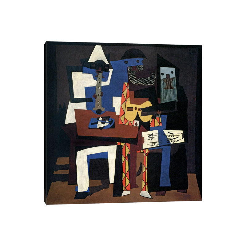 Three Musicians by Pablo Picasso - Wrapped Canvas Gallery-Wrapped Canvas Giclée, 66.04 cm H x 66.04 cm W x 1.91 cm D