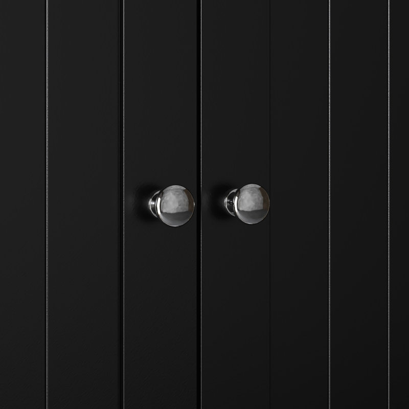 Armoire à pharmacie à 3 niveaux avec tablette réglable, Noir
