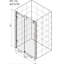 Portes de douche sans cadre de 60 po de largeur x 76 po de hauteur avec verre trempé transparent de 5/16 po (8 mm)