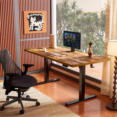 Electric Standing Desk, Height Adjustable Sit/Stand Desk with 4 Memory Presets & Headphone Hook, Ideal for Home Office Workstation