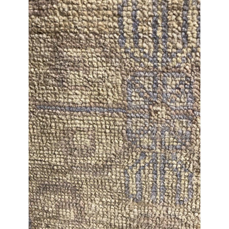Khotan Wool Southwestern Area Rug in Ivory/Gray/Beige