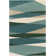 Ayeln Hand-Tufted Geometric Cream/Dark Green/Teal Area Rug