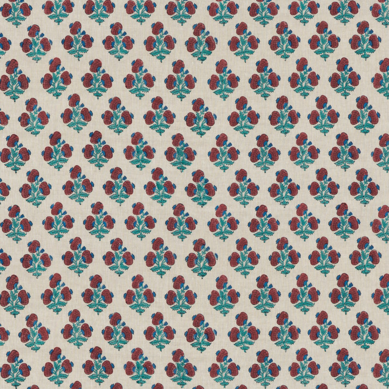 Portobello Jaipur Poppy Linen Fabric