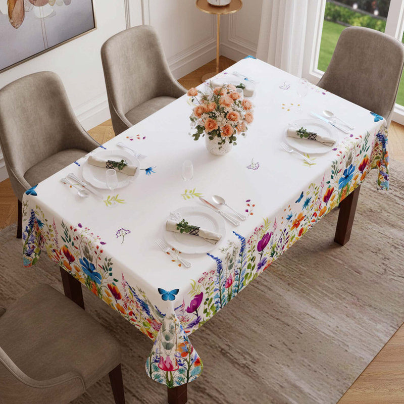 Tablecloth, Easter Floral, 52"x70" Rectangle Waterproof