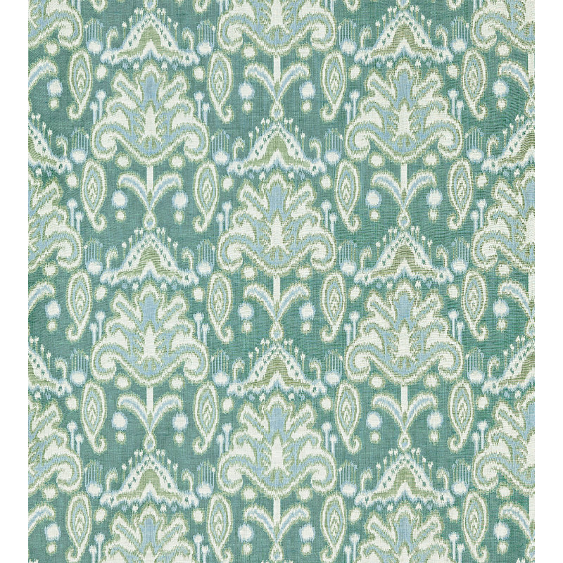 Breeze Kandira Ikat Fabric, Turquoise