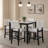 Avella 4 - Person Counter Height Dining Set with Boucle Upholstery