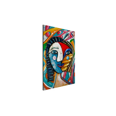 Handmade Traditional Characters Wall Decor on Metal