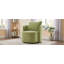 Fauteuil d'appoint rembourré 29,9 po avec base pivotante à 360 ° pour salon, chambre à coucher, bureau ou hôtel-1637445171