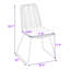Ensemble de chaises d'appoint d'extérieur de style transitionnel avec rotin en polyéthylène et coussins résistants à l'eau
