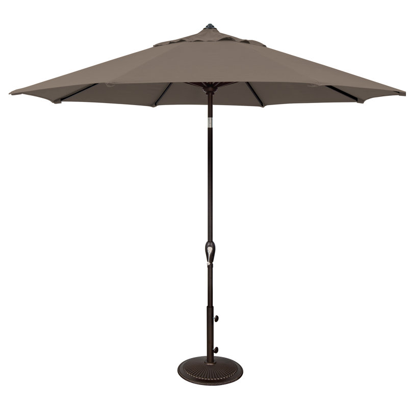 Parasol de marché inclinable 9 pi Colete, Beige foncé