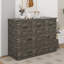 Lit escamotable Murphy avec station de charge, lit plateforme pliable multifonctionnel avec 1 grand tiroir de rangement-1233141998-1233142005