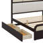 Lit plateforme en bois avec gigogne et 2 tiroirs Athenia-366041128