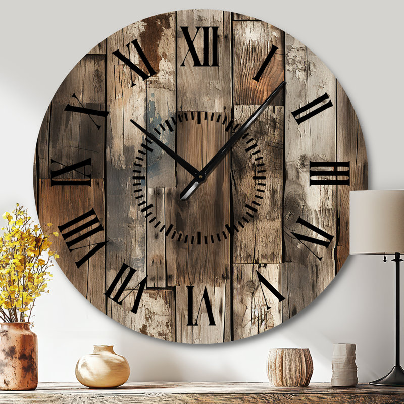Horloge murale rustique rustique, Grand