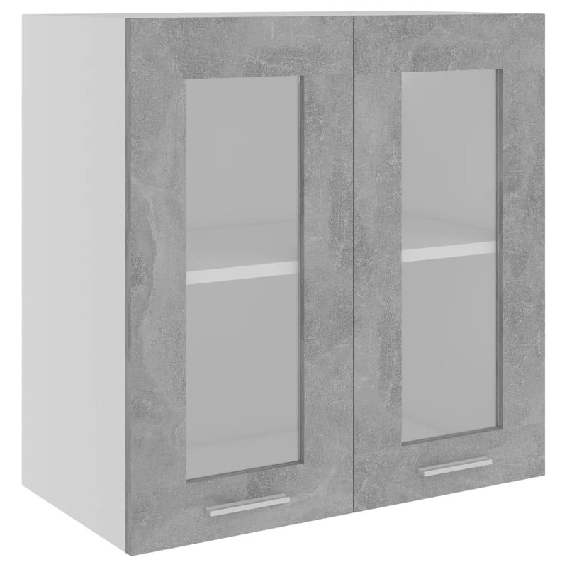 Lyon Hanging Glass Cabinet Lyon, Concrete Grey