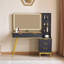 Bureau de coiffeuse avec miroir et lumières-368336054