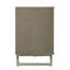 Élégante console multimédia à 3 portes avec tablettes réglables, parfaite pour les espaces de divertissement élégants et organisés.