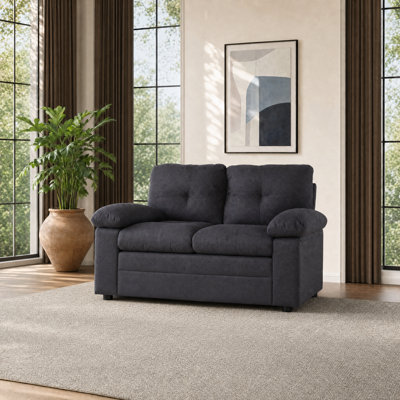 Causeuse modulaire en chenille moderne - Confort polyvalent pour une vie confortable - Accoudoirs amovibles